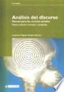 Análisis del discurso. Manual para las ciencias sociales