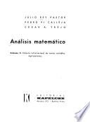 Análisis matemático: Cálculo infinitesimal de varias variables. Aplicaciones