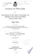 Analytical and Topical Index to the Reports of the Chief of Engineers and Officers of the Corps of Engineers, United States Army, 1866-1900: River and harbor works