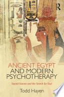 Ancient Egypt and Modern Psychotherapy