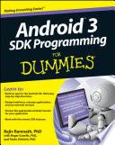 Android 3 SDK Programming For Dummies