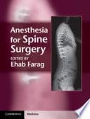 Anesthesia for Spine Surgery