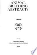 Animal Breeding Abstracts
