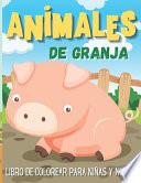 animales de granja Libro de colorear para niñas y niños