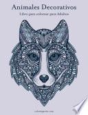 Animales decorativos libro para colorear para adultos 1