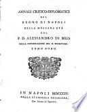 Annali critico-diplomatici del regno di Napoli della mezzana età