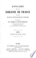 Annuaire de la pairie et de la noblesse de France et des maisons souveraines de l'Europe