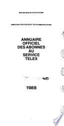 Annuaire officiel des abonnés au service télex