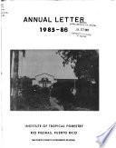 Annual Letter