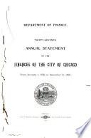 Annual Report of the Comptroller of the City of Chicago, Illinois