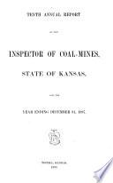 Annual Report of the Inspector of Coal Mines, for the Year ...