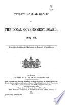 Annual Report of the Local Government Board