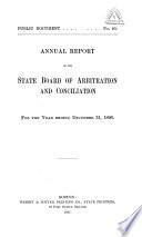 Annual Report of the State Board of Arbitration and Conciliation