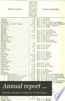 Annual Report of the Woman's Board of Missions of the Interior