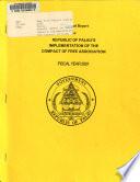 Annual Report on Republic of Palau's Implementation of the Compact of Free Association