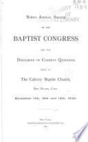 Annual Session of the Baptist Congress