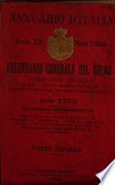 Annuario d'Italia, Calendario generale del Regno