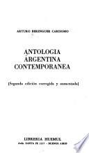 Antología argentina contemporánea