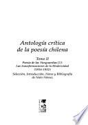 Antología crítica de la poesía chilena