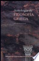 Antología de filosofía griega
