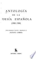 Antología de la poesía española (1900-1980)