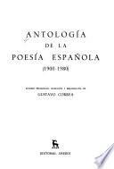Antología de la poesía española (1900-1980)