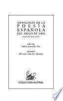 Antología de la poesía española del Siglo de Oro