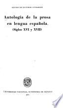 Antología de la prosa en lengua española