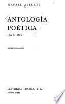 Antología poética, 1924-1952