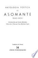 Antología poética de Asomante, 1945-1959