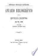 Anuario bibliográfico de la República Arjentina