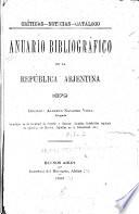 Anuario bibliográfico de la República Arjentina