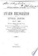 Anuario bibliográfico de la República Arjentina