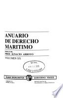 Anuario de derecho maritimo