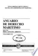 Anuario de derecho maritimo