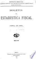 Anuario de estadística fiscal