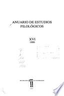 Anuario de estudios filológicos