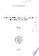 Anuario de estudios filológicos
