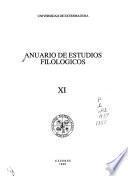 Anuario de estudios filológicos