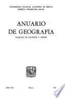 Anuario de geografía