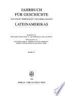 Anuario de historia del estado, la economía y la sociedad en América Latina