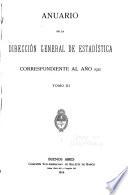 Anuario de la Dirección General de Estadística