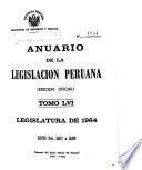 Anuario de la legislación peruana