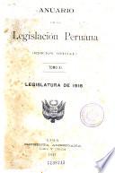 Anuario de la legislación peruana