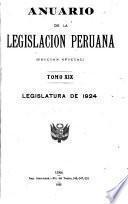 Anuario de la legislación peruana
