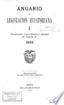 Anuario de legislación ecuatoriana correspondiente á ...