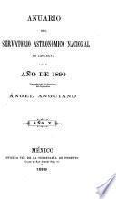 Anuario del Observatorio Astronómico Nacional de Tacubaya