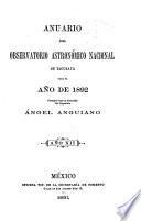 Anuario del Observatorio Astronómico Nacional de Tacubaya