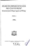 Anuario del Seminario de Filología Vasca Julio de Urquijo.