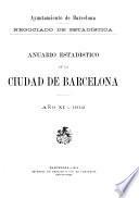 Anuario estadístico de la ciudad de Barcelona
